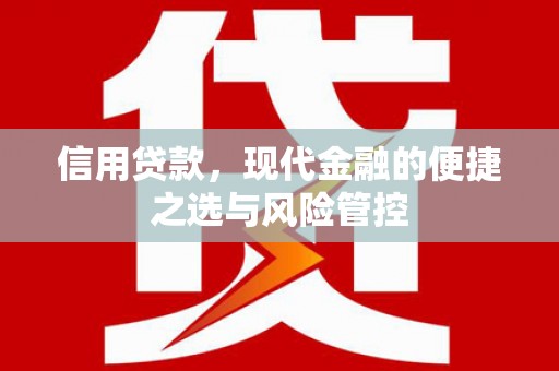 四平信用贷款，现代金融的便捷之选与风险管控