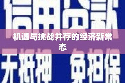 南湖机遇与挑战并存的经济新常态