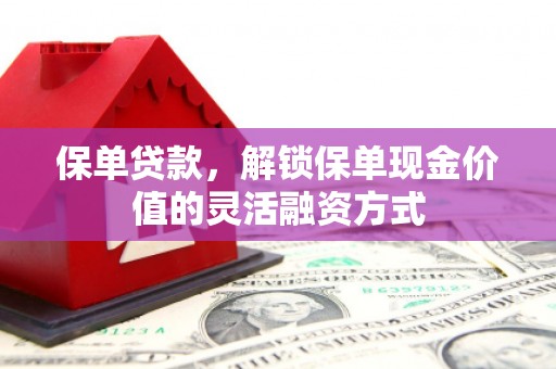 舟山新区保单贷款，解锁保单现金价值的灵活融资方式