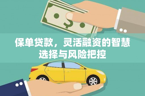 武进保单贷款，灵活融资的智慧选择与风险把控