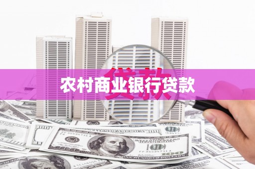 乐东农村商业银行贷款