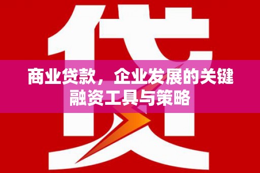 德江商业贷款，企业发展的关键融资工具与策略
