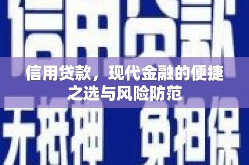 罗城信用贷款，现代金融的便捷之选与风险防范
