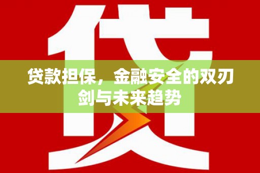 新泰贷款担保，金融安全的双刃剑与未来趋势