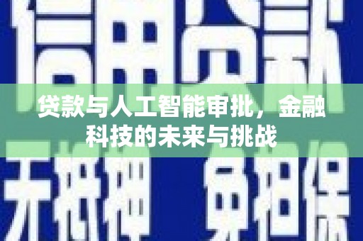 乐清贷款与人工智能审批，金融科技的未来与挑战