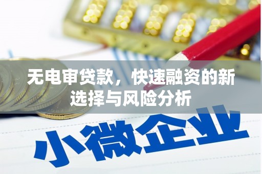 武江无电审贷款，快速融资的新选择与风险分析