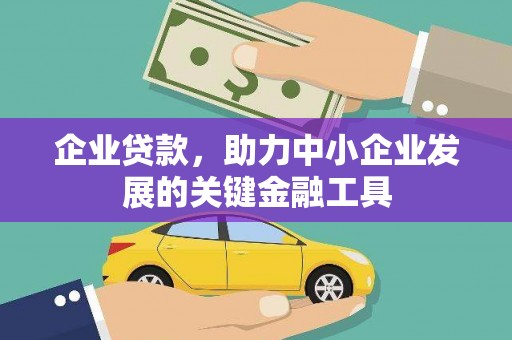 南浔企业贷款，助力中小企业发展的关键金融工具