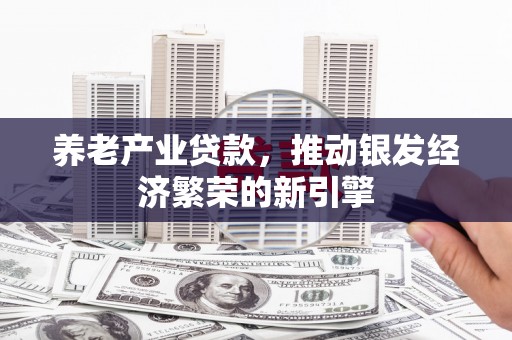 前镇养老产业贷款，推动银发经济繁荣的新引擎