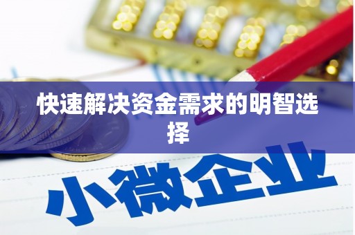 苍溪快速解决资金需求的明智选择