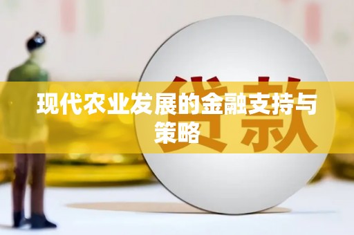 大社现代农业发展的金融支持与策略